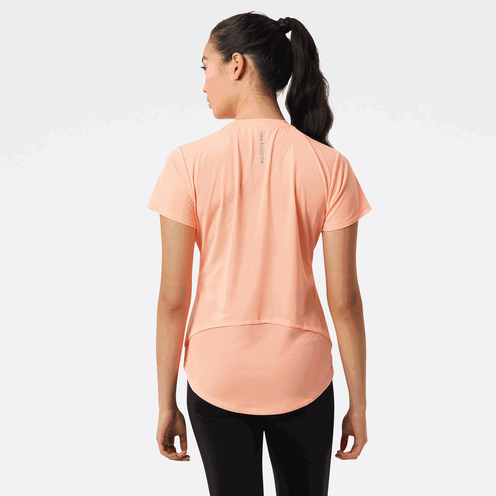 Koszulka damska New Balance WT23222LDF – pomarańczowa