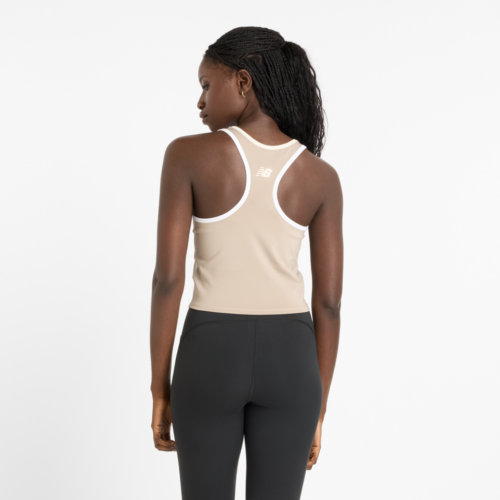 Koszulka damska New Balance WT51401ADS – beżowa
