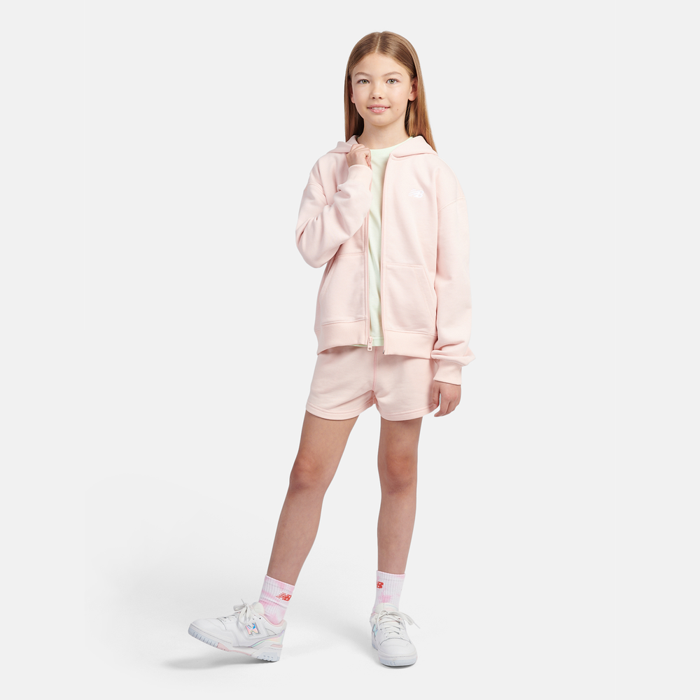 Bluza dziecięca New Balance LAKG0057PIE – różowa