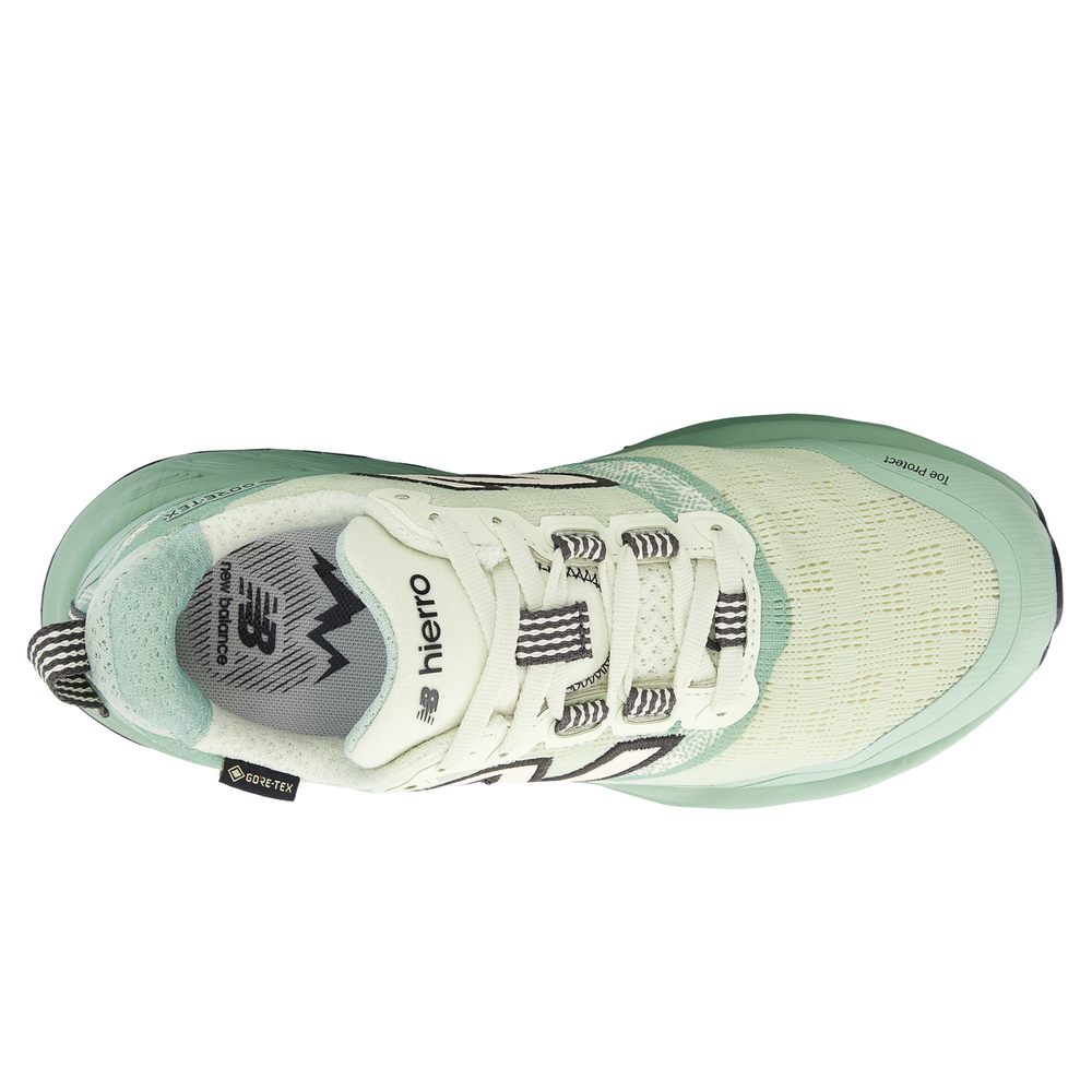 Buty damskie New Balance Fresh Foam X Hierro Gore-Tex v9 WTHIGLA9 – miętowe