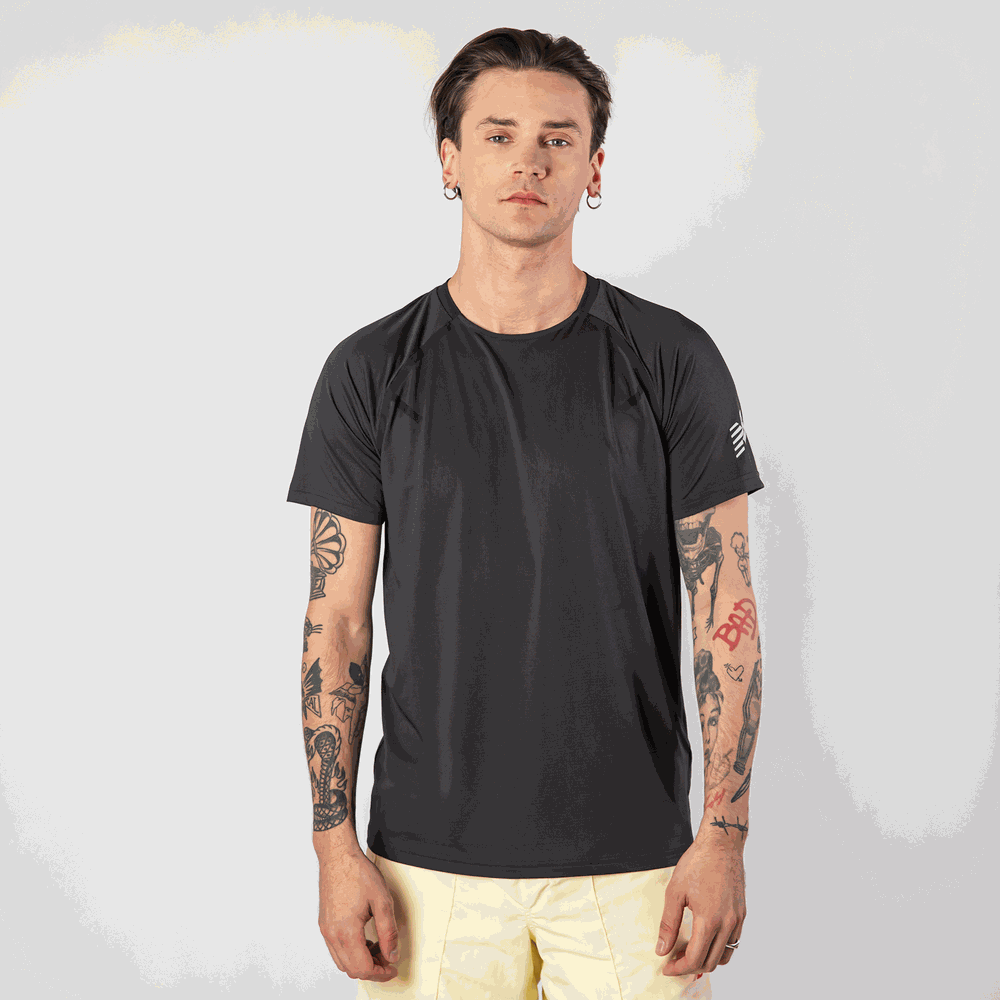 Koszulka męska New Balance MT23145PHM – czarna