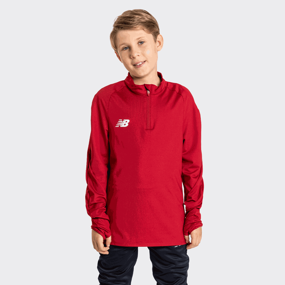 Koszulka dziecięca New Balance EJT9035RDP – czerwona