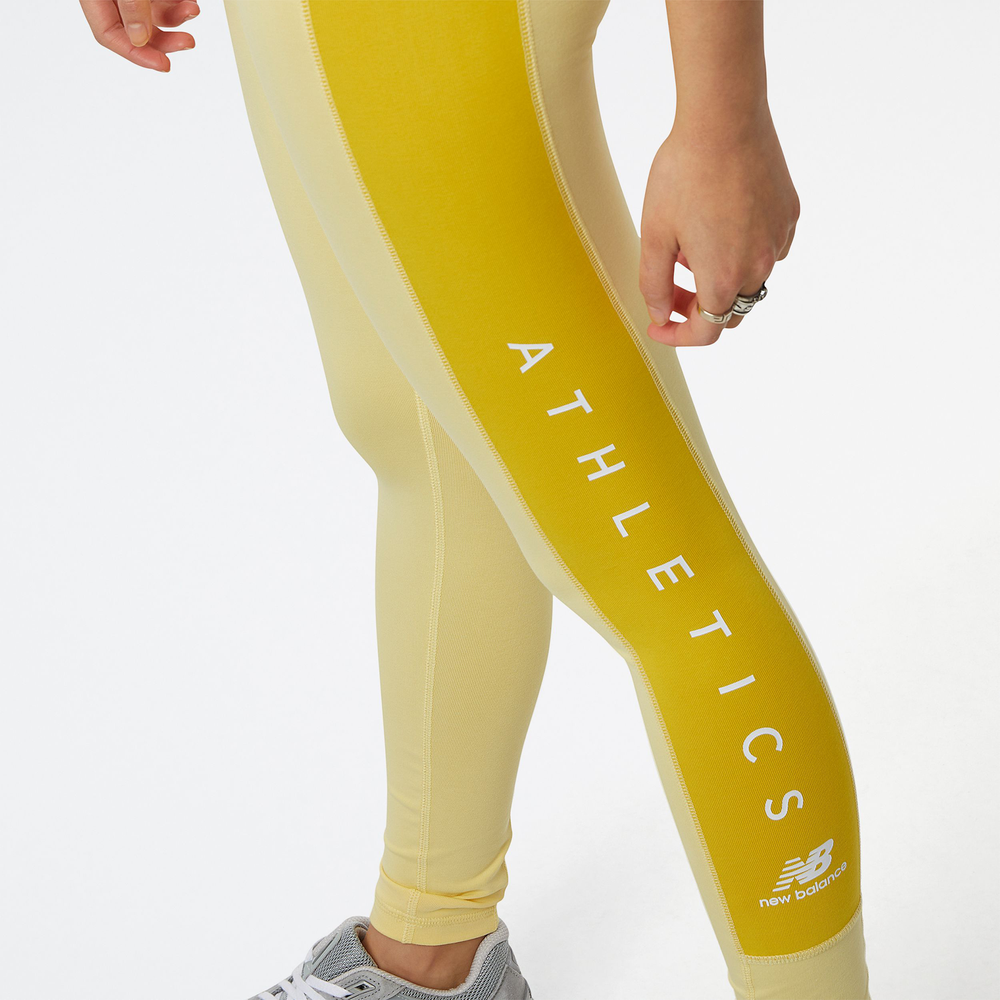 Legginsy damskie New Balance WP23501HCM – żółte