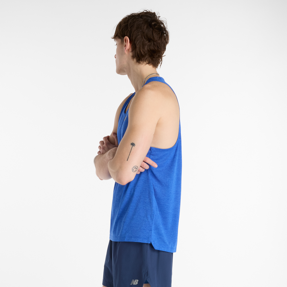 Koszulka męska New Balance MT41250BEA – niebieska