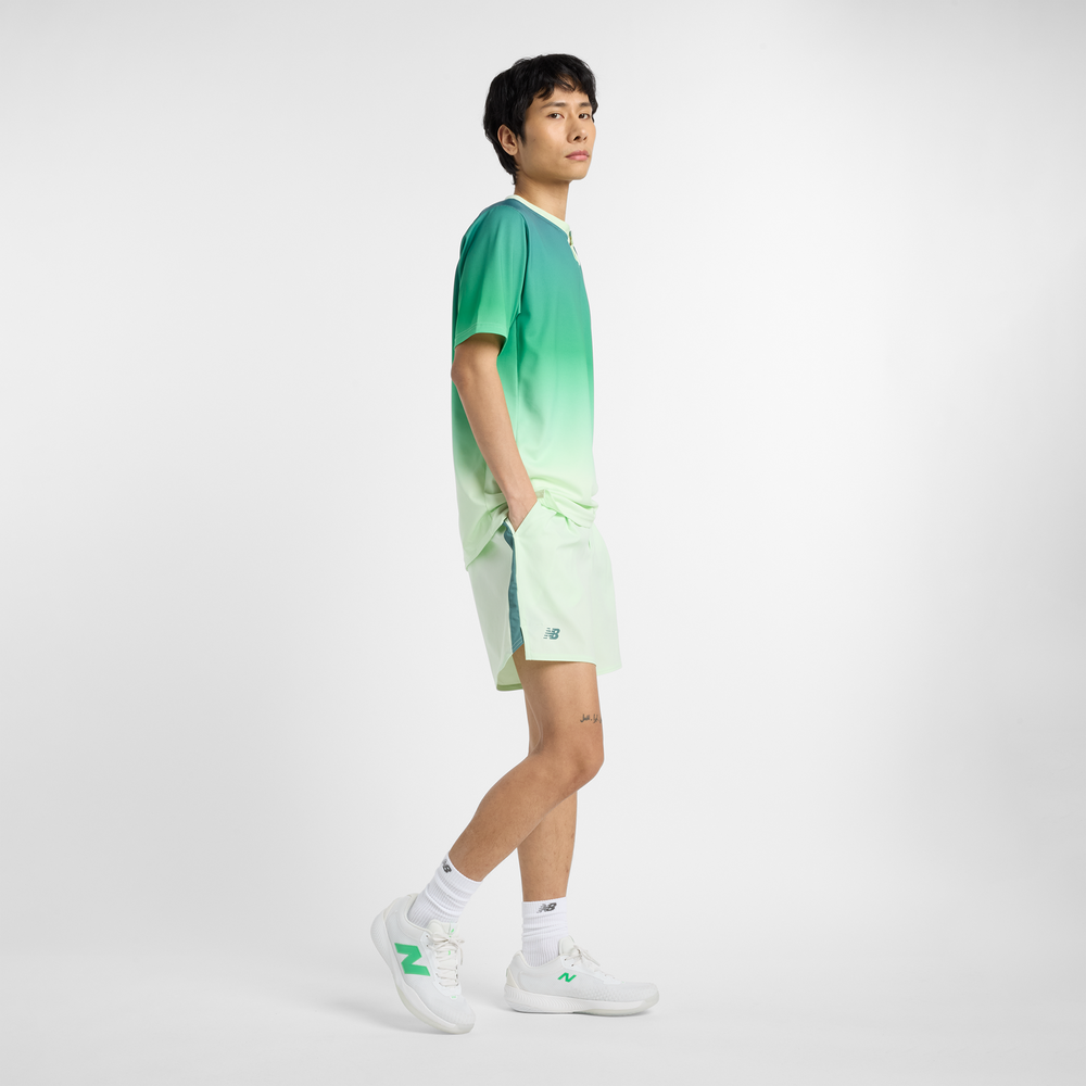 Spodenki męskie New Balance MS41401MEW – zielone