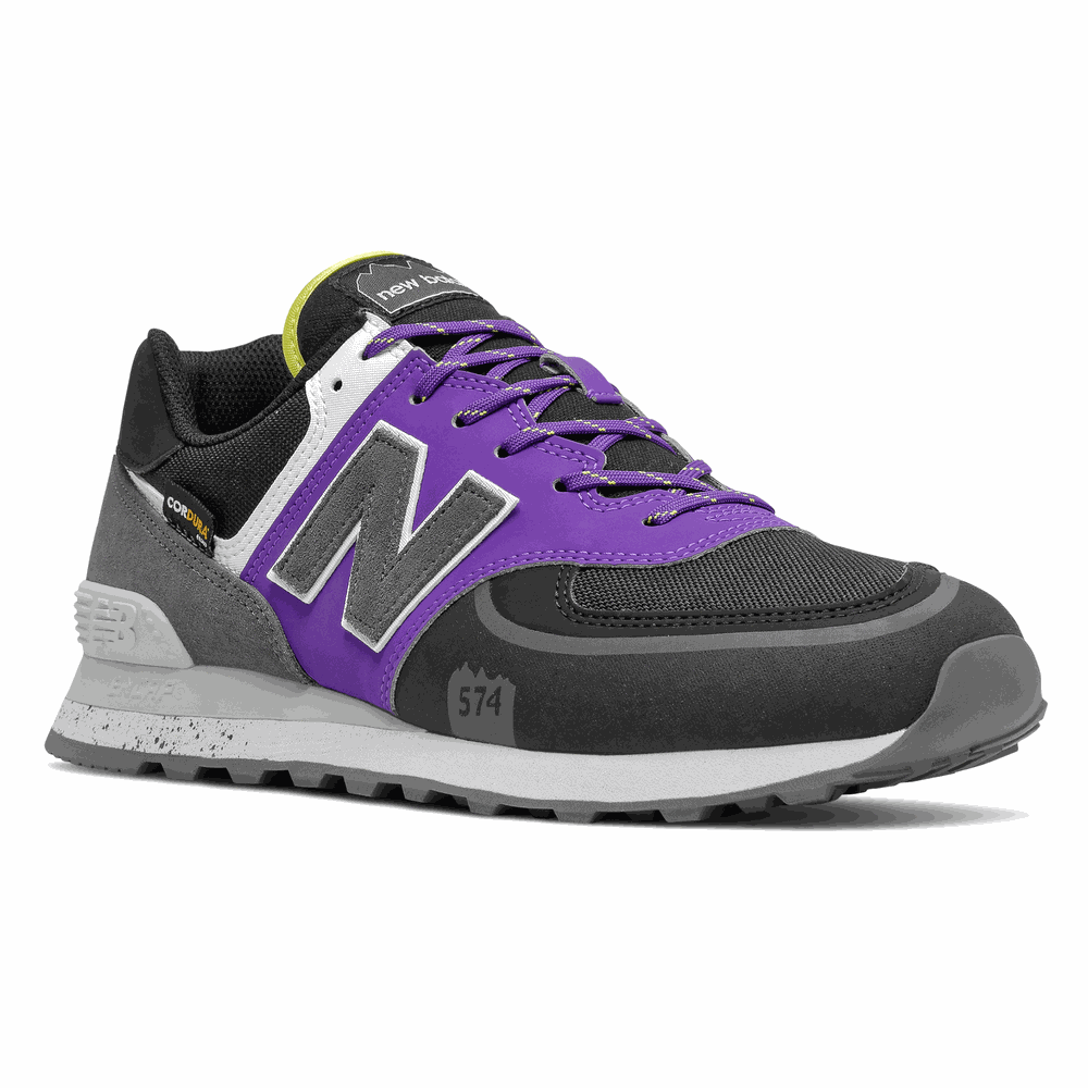 Buty New Balance U574TY2 – czarno–fioletowe