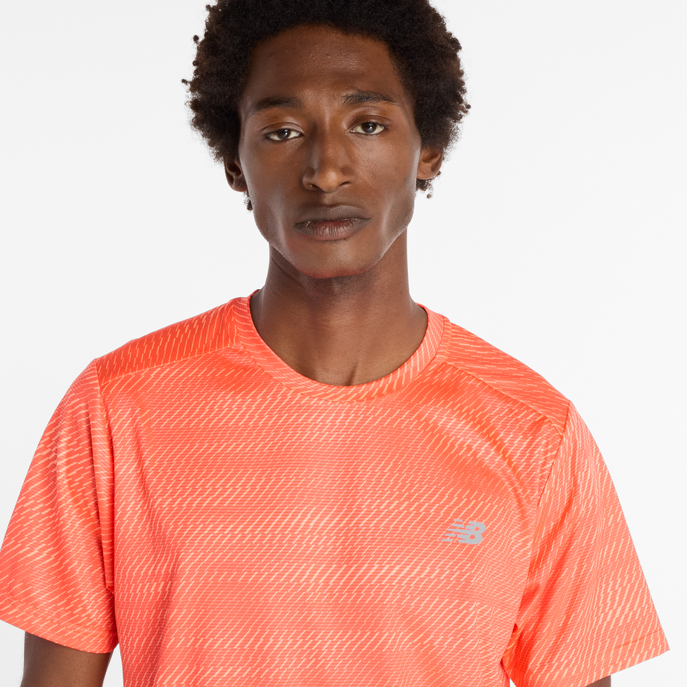Koszulka męska New Balance MT53217URR – pomarańczowa