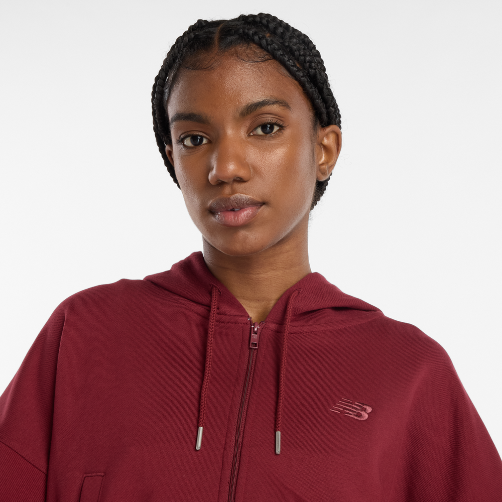 Bluza damska New Balance WJ51506MHB – bordowa
