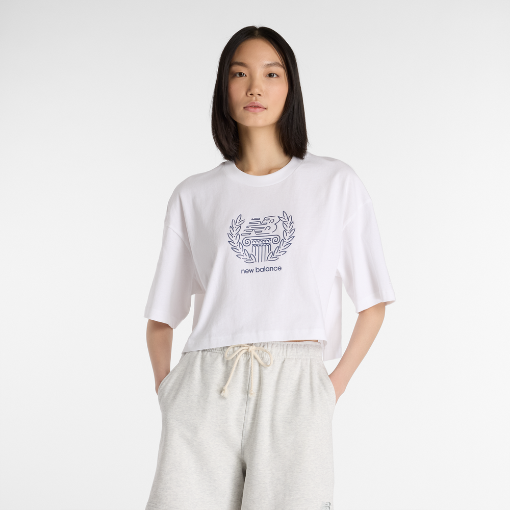 Koszulka damska New Balance WT51935WT – biała