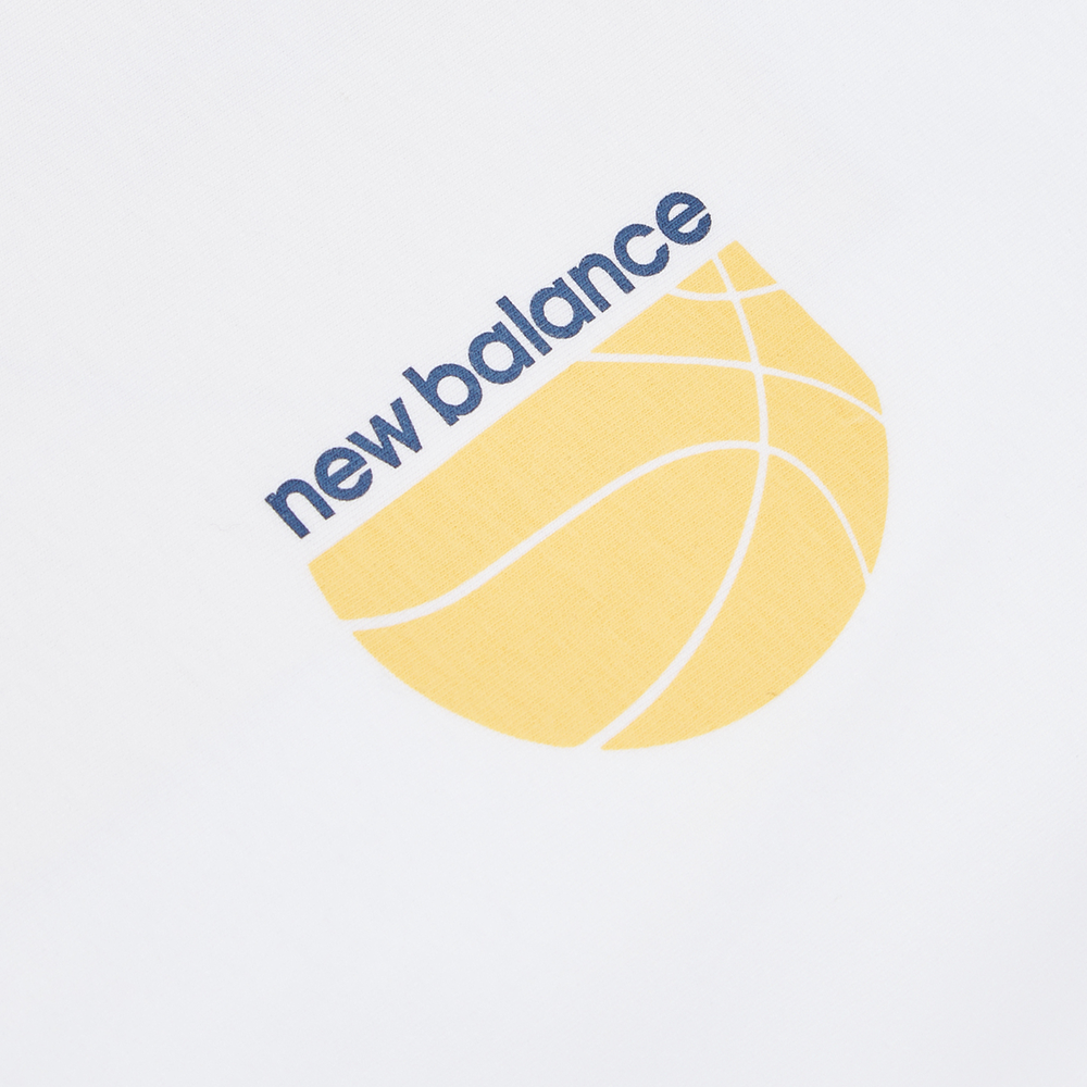 Koszulka dziecięca New Balance LAKB0157BWE – biała