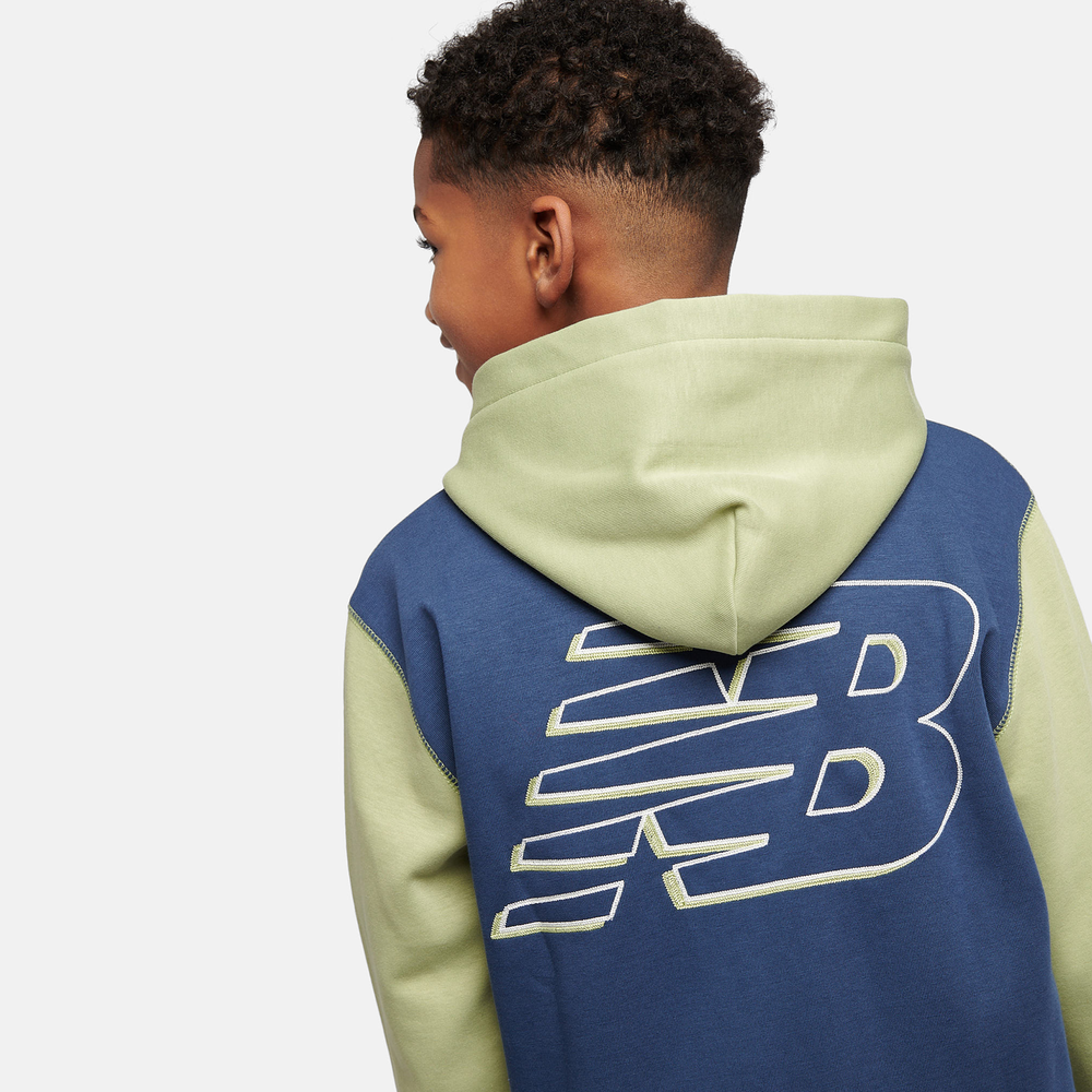 Bluza dziecięca New Balance LAKB0192EEN – zielona