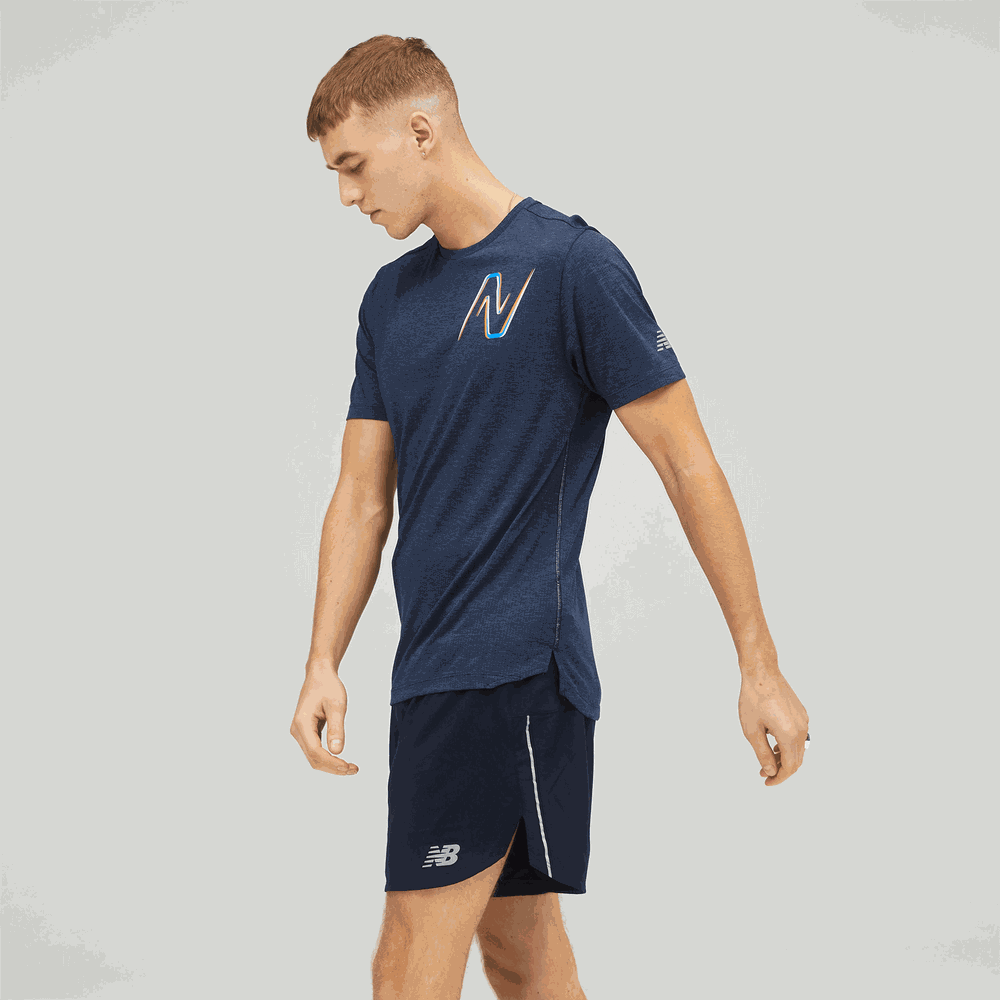 Koszulka New Balance MT21277ECR – granatowa