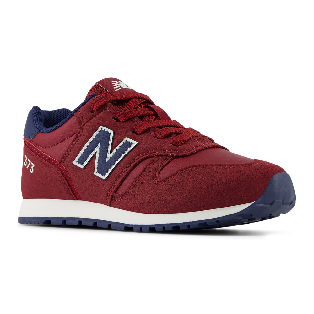 Buty dziecięce New Balance YC373VK2 – bordowe