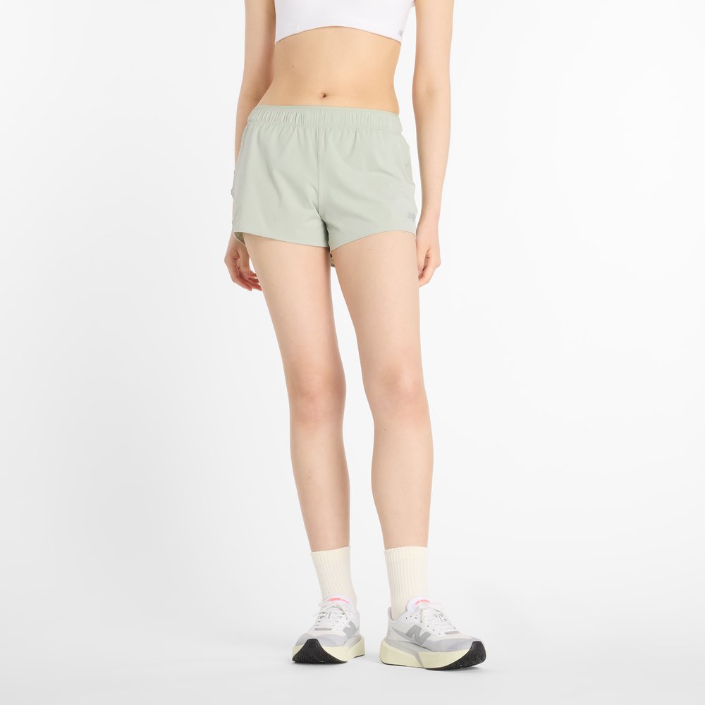 Spodenki damskie New Balance WS41286GAS – zielone