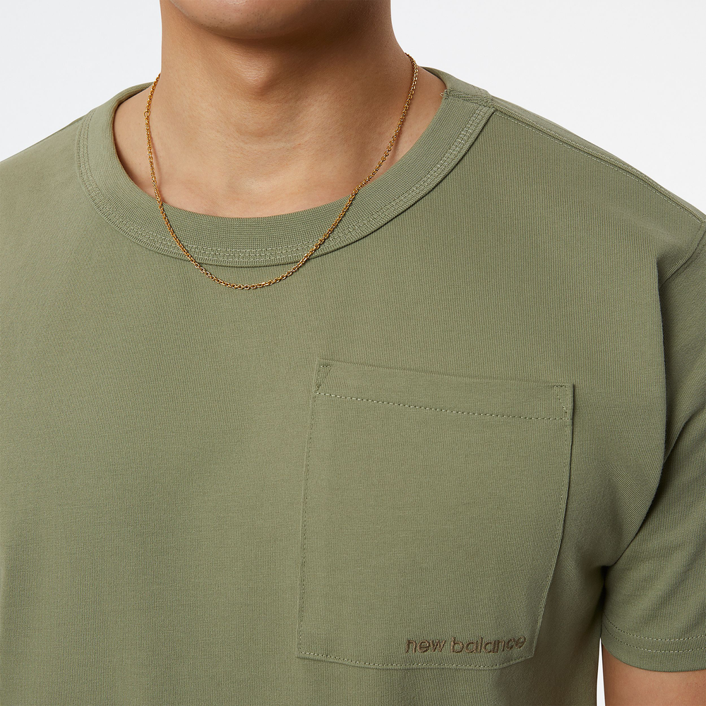 Koszulka męska New Balance MT23567OLF – zielona