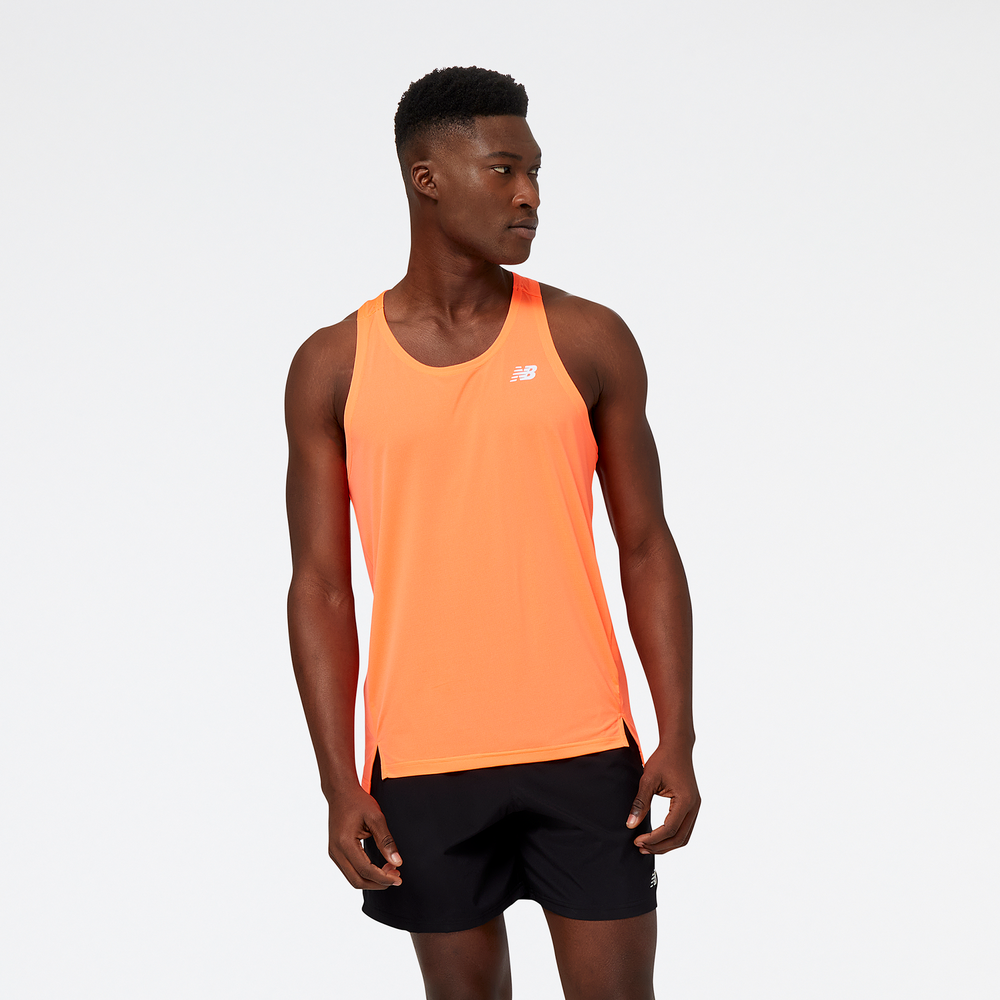 Koszulka męska New Balance MT23220NDF – pomarańczowa