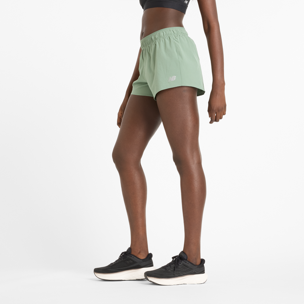Spodenki damskie New Balance WS41286DKJ – zielone