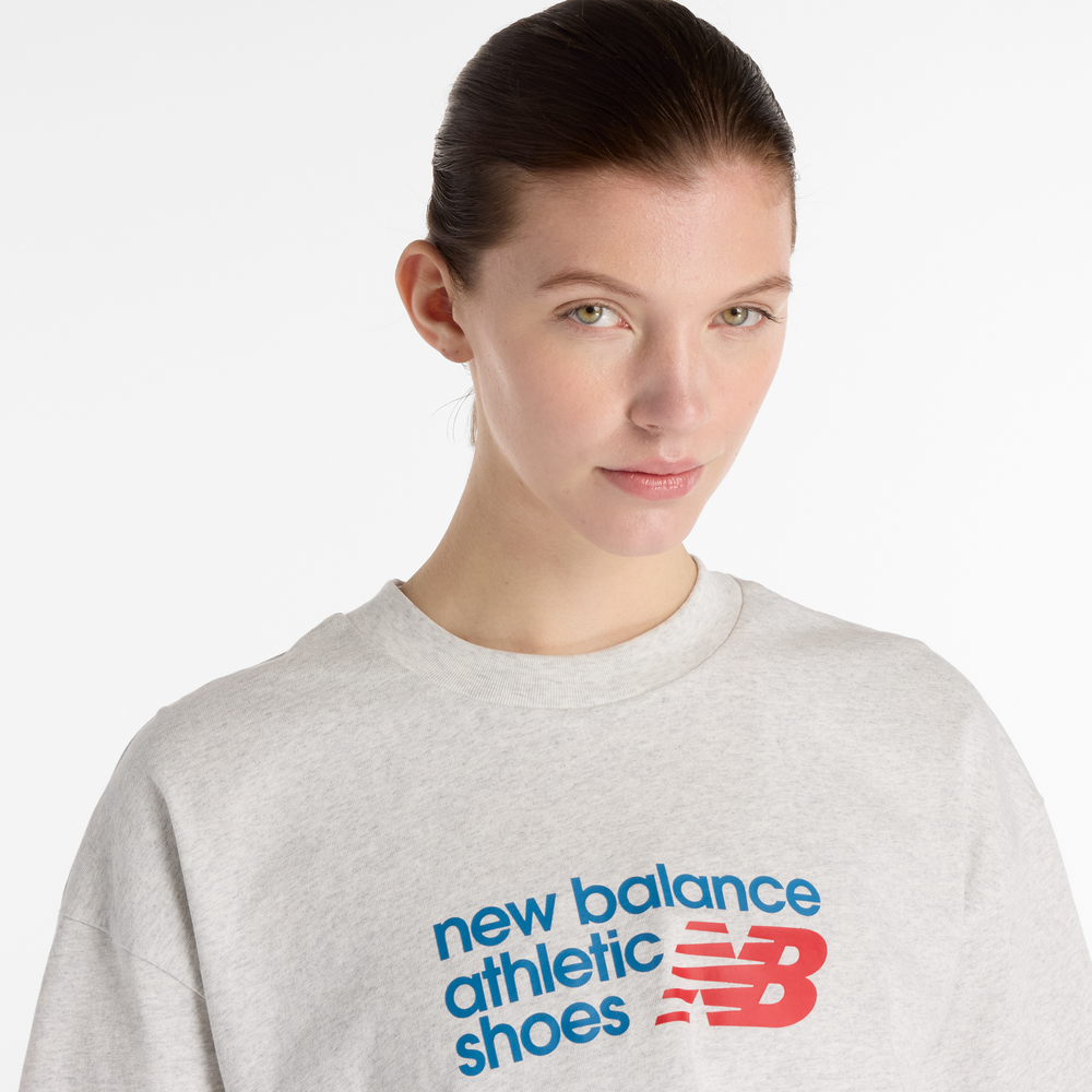 Koszulka damska New Balance WT51908AHH – szara