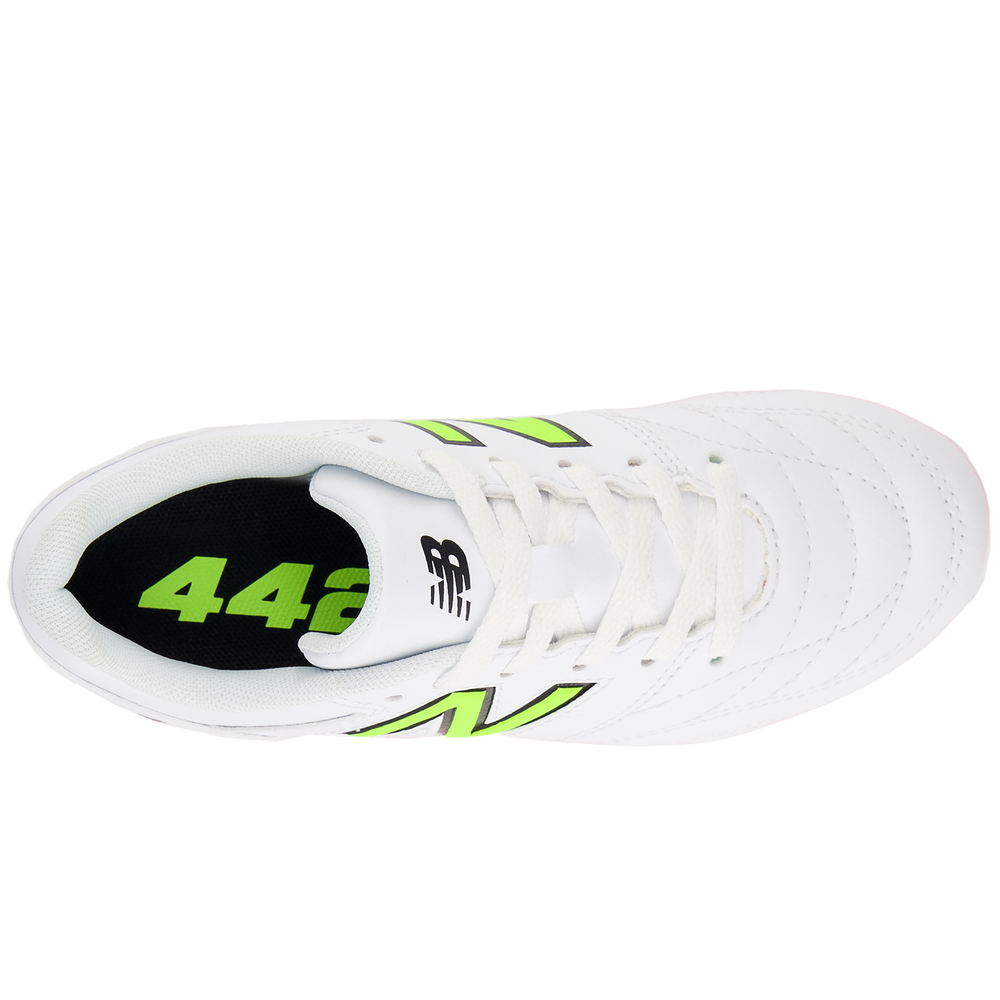 Korki dziecięce New Balance 442 ACADEMY JNR FG V2 JS43FIB2 – białe