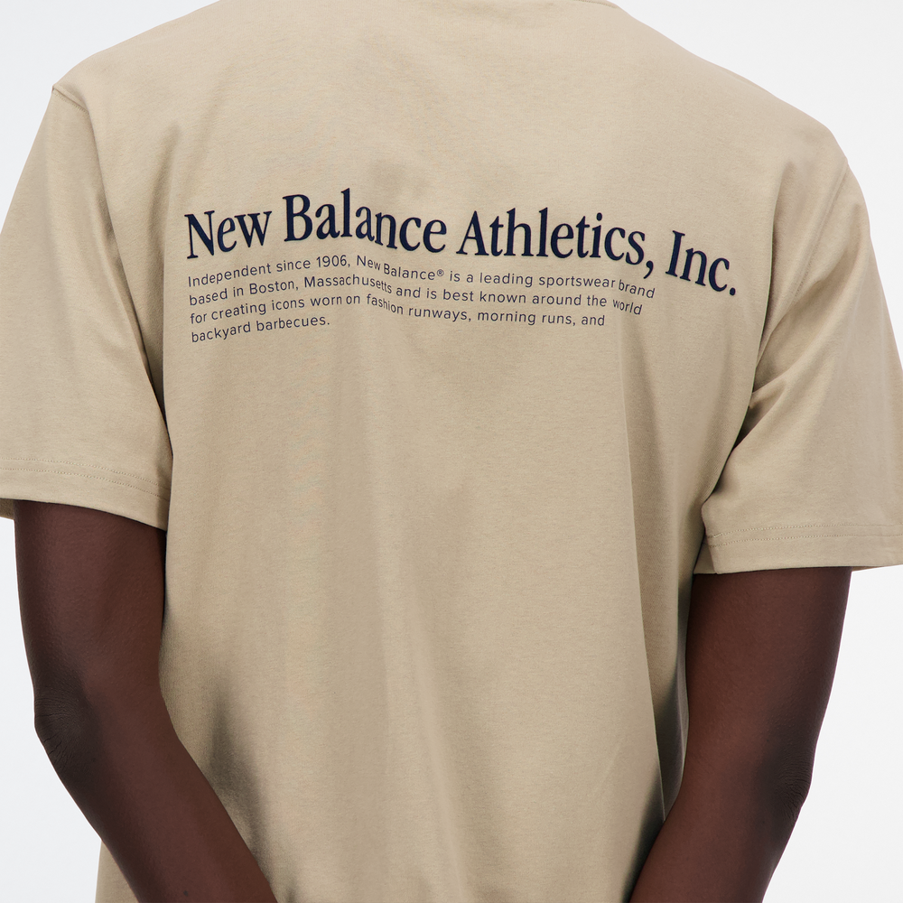 Koszulka męska New Balance MT41588SOT – beżowa