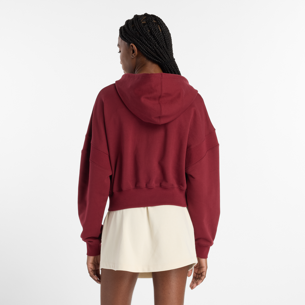 Bluza damska New Balance WJ51506MHB – bordowa