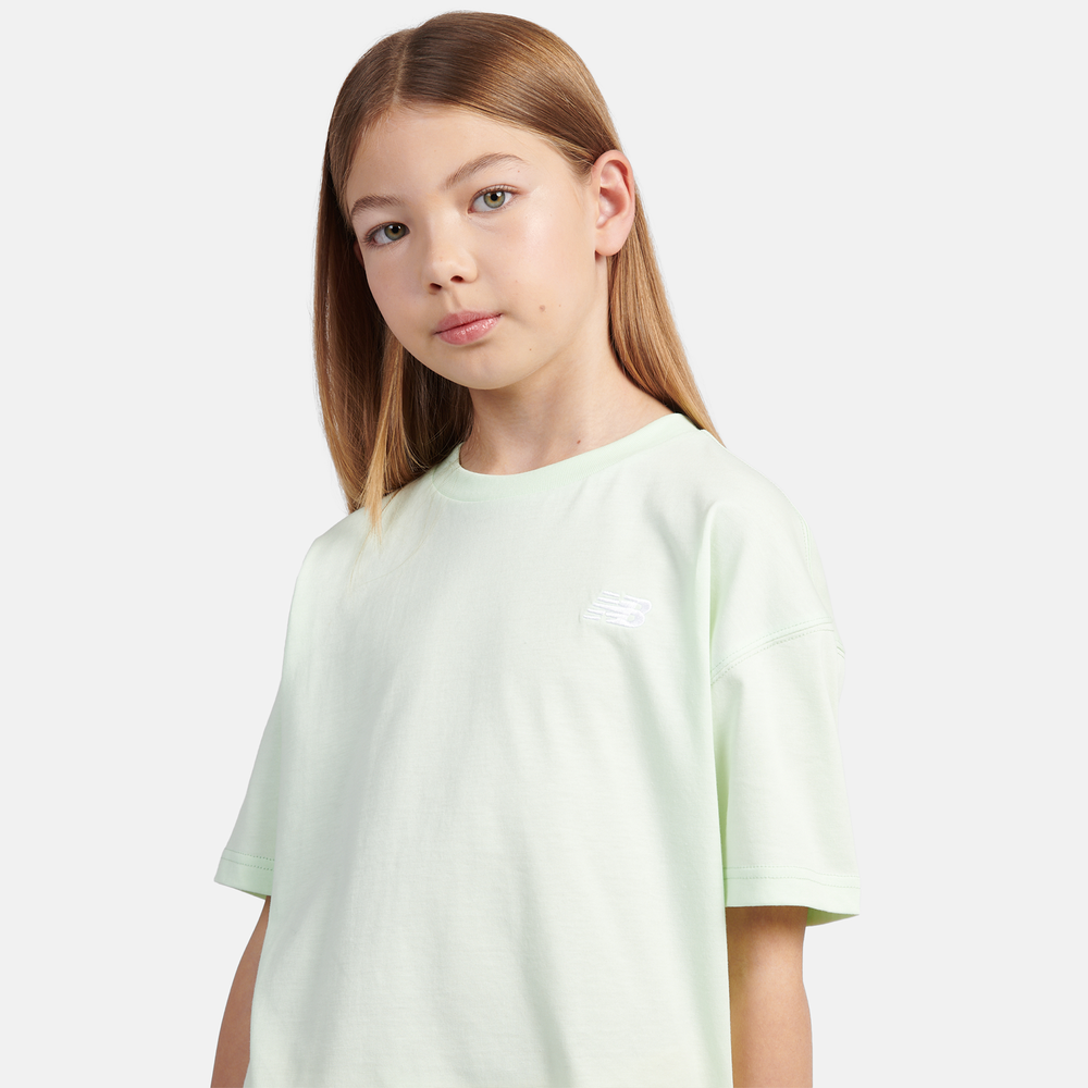 Koszulka dziecięca New Balance LAKG0001MEW – miętowa