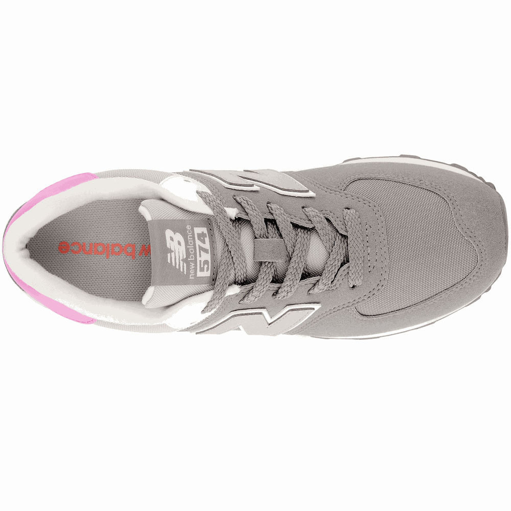 Buty dziecięce New Balance GC574MG1 –  szare
