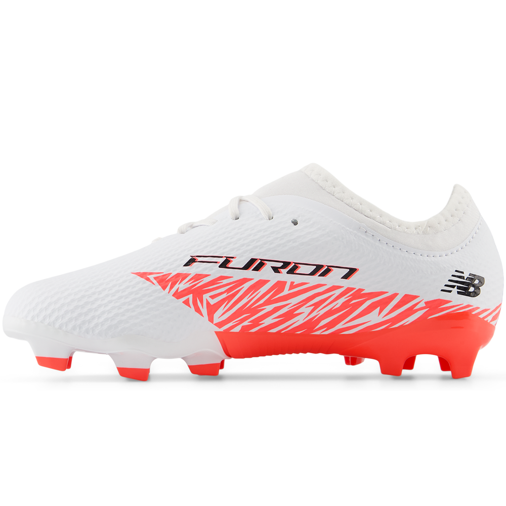 Korki dziecięce New Balance FURON TEAM JNR FG V8 SJF3FIB8 – białe