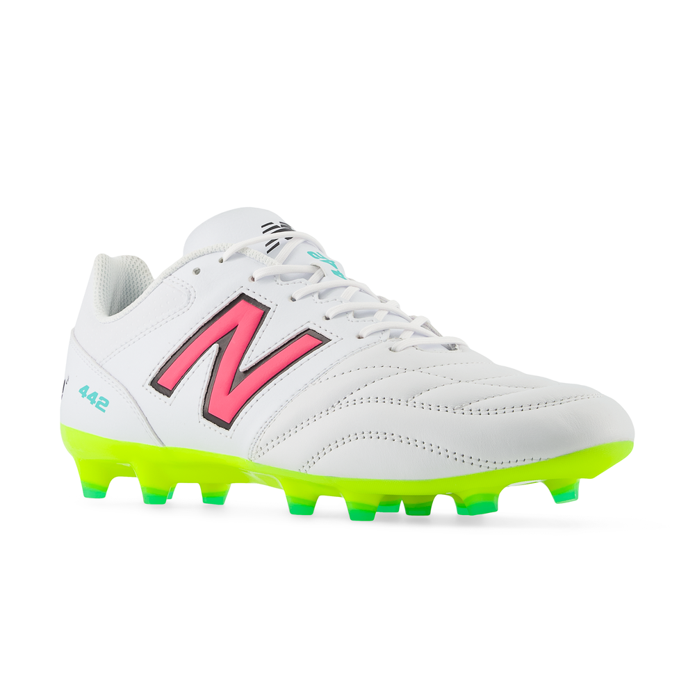 Korki męskie New Balance 442 V2 TEAM FG MS42FWH2 – białe