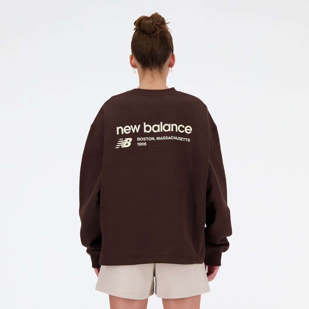 Bluza damska New Balance WT33532KCF – brązowa