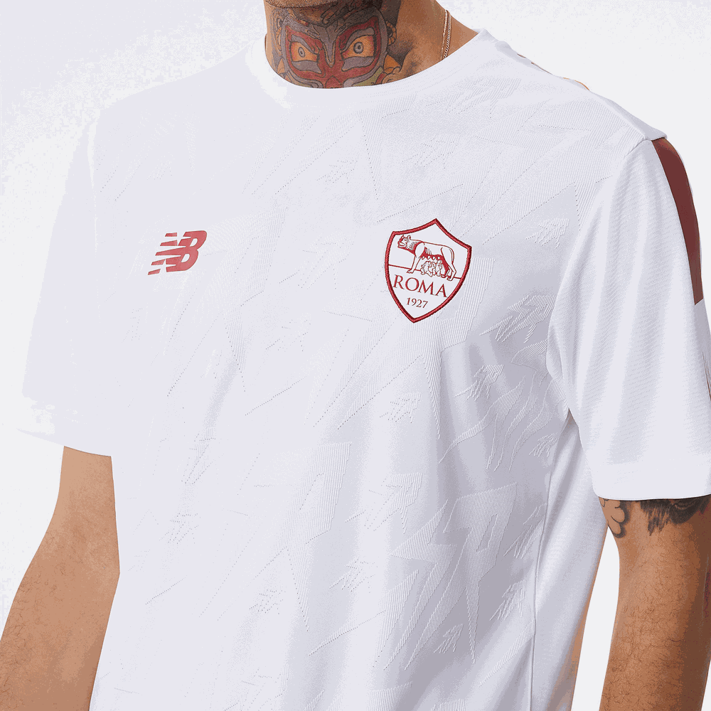 Koszulka New Balance AS Roma MT231232AWY – biała