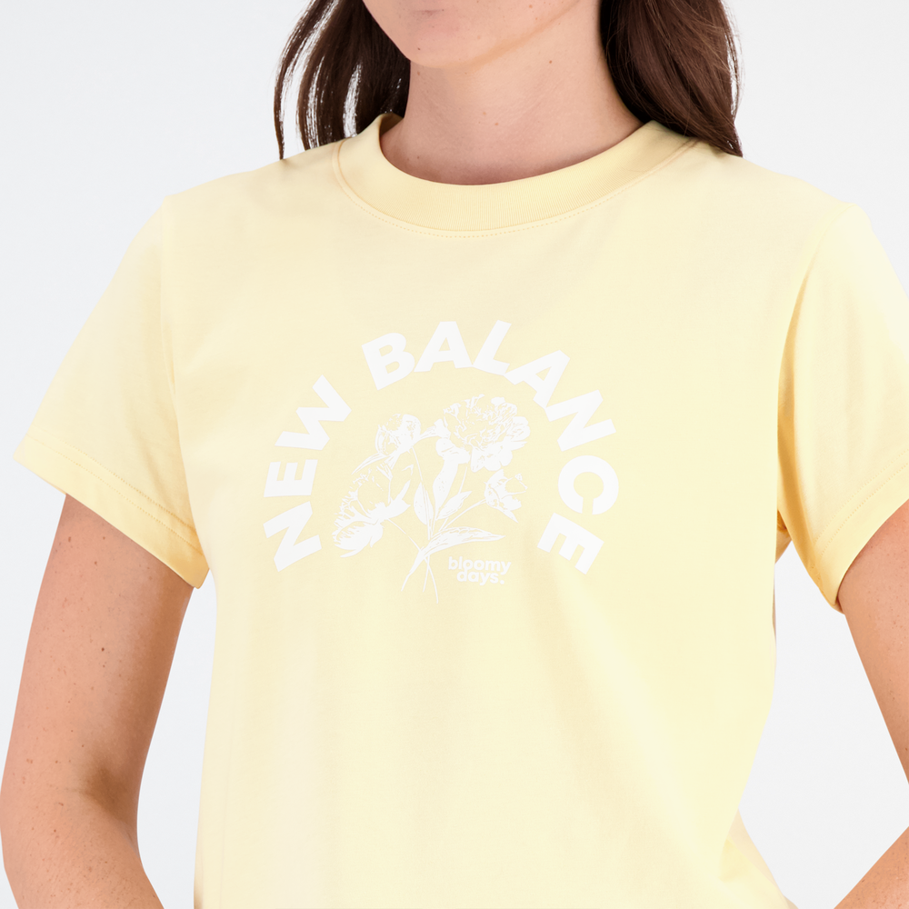 Koszulka damska New Balance WT31554RAW – żółta