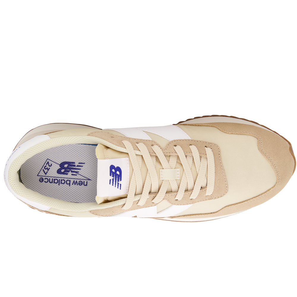 Buty dziecięce New Balance GS237RD – beżowe