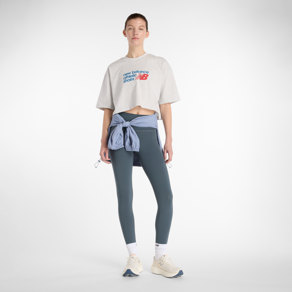 Legginsy damskie New Balance WP51268GT – szare