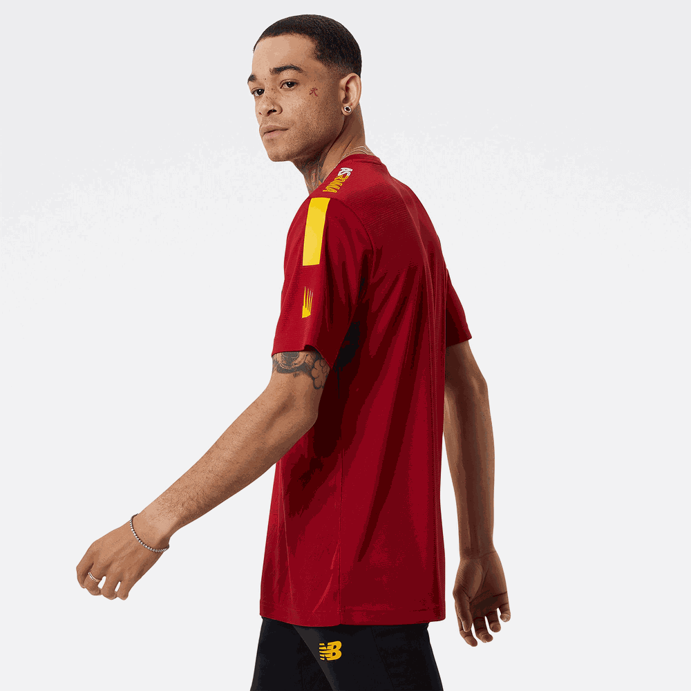Koszulka New Balance AS Roma MT231232HME – czerwona