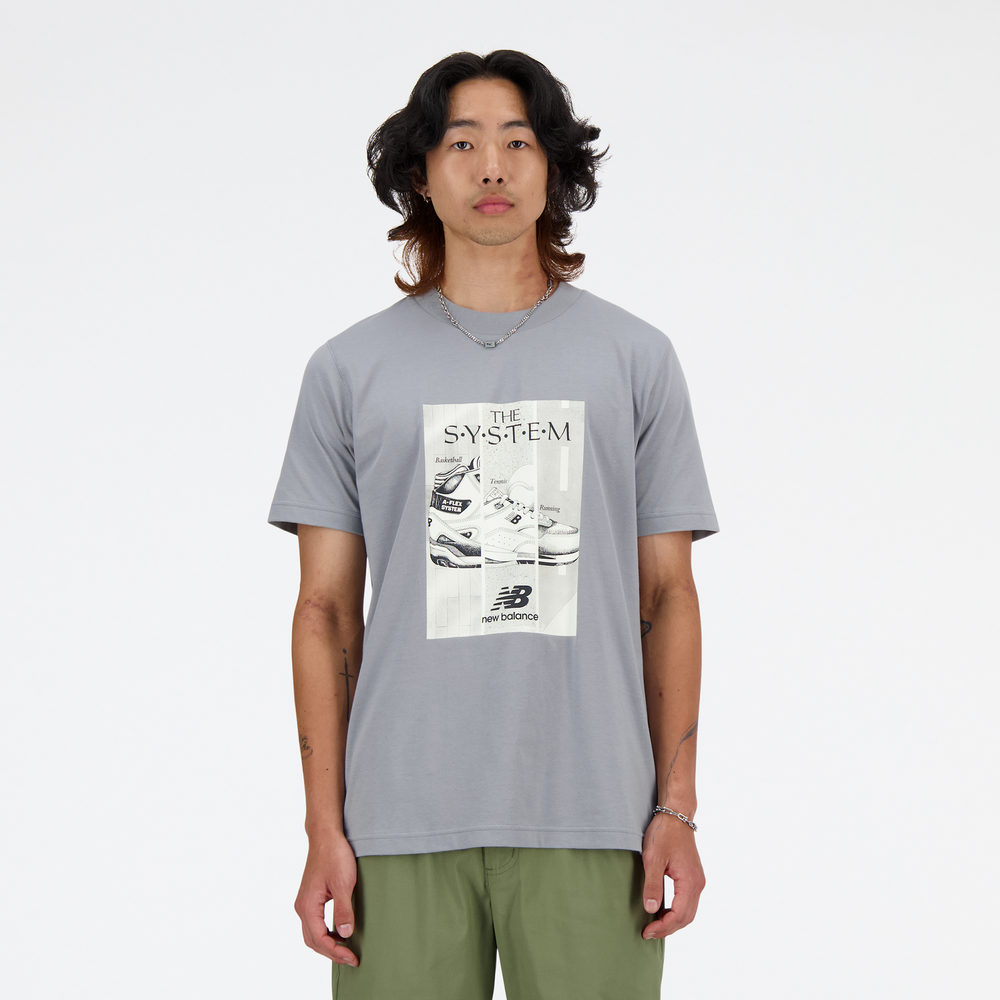Koszulka męska New Balance MT41595YST – szara