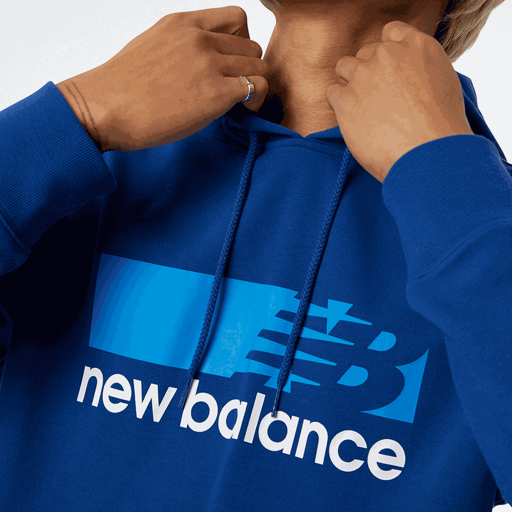 Bluza New Balance MT13905AT - niebieska