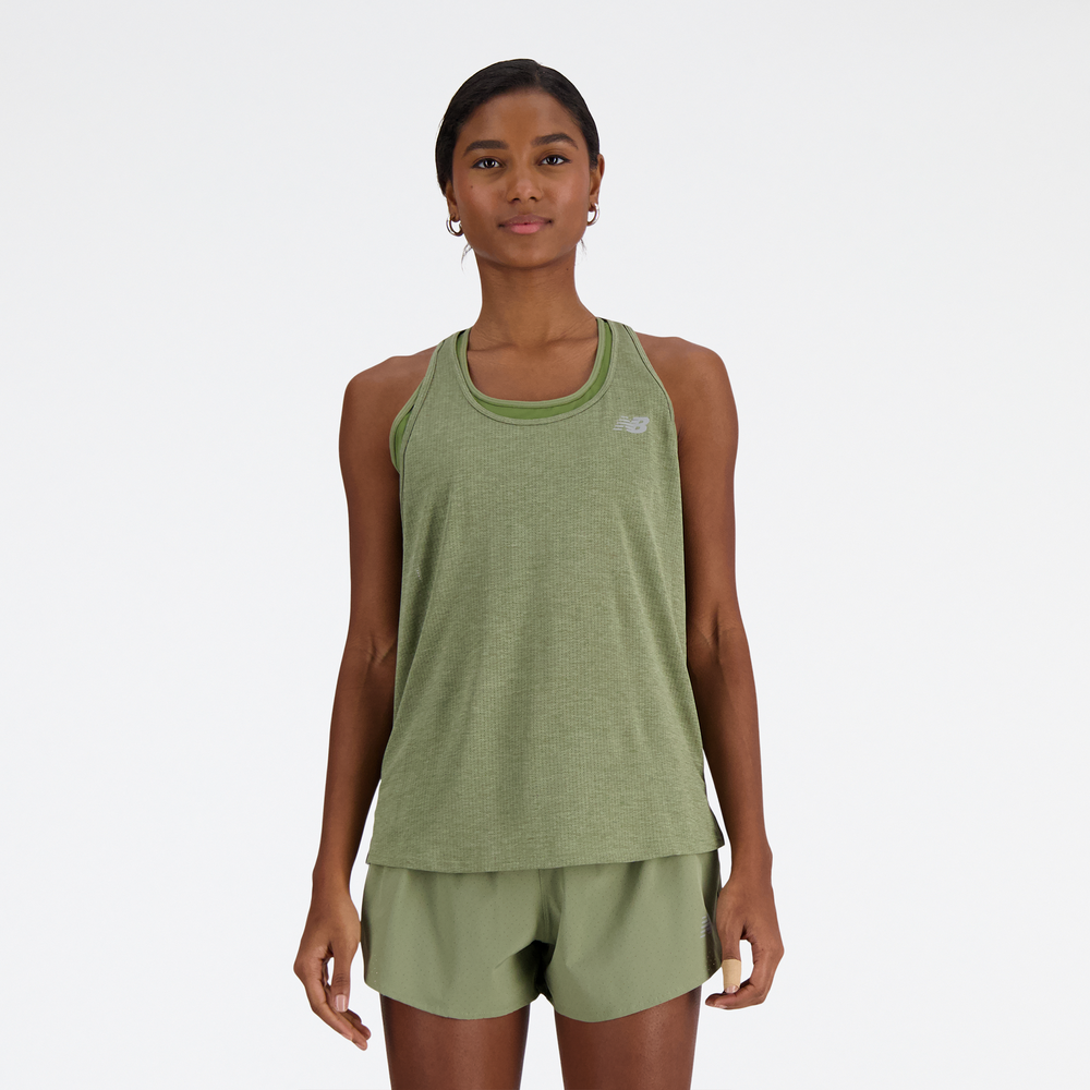 Koszulka damska New Balance WT41250DHO – zielona