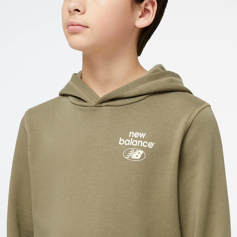 Bluza dziecięca New Balance YT31514CGN – zielona