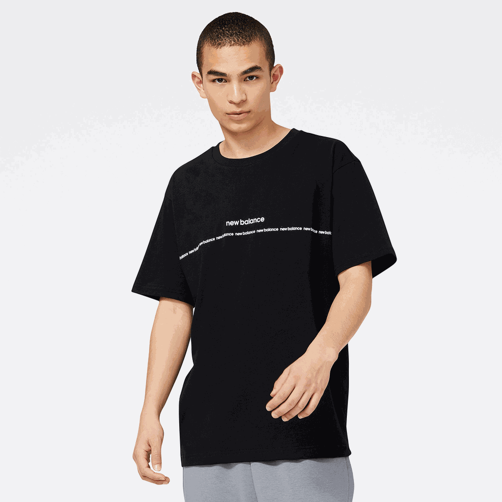 Koszulka męska New Balance MT23517BK – czarna