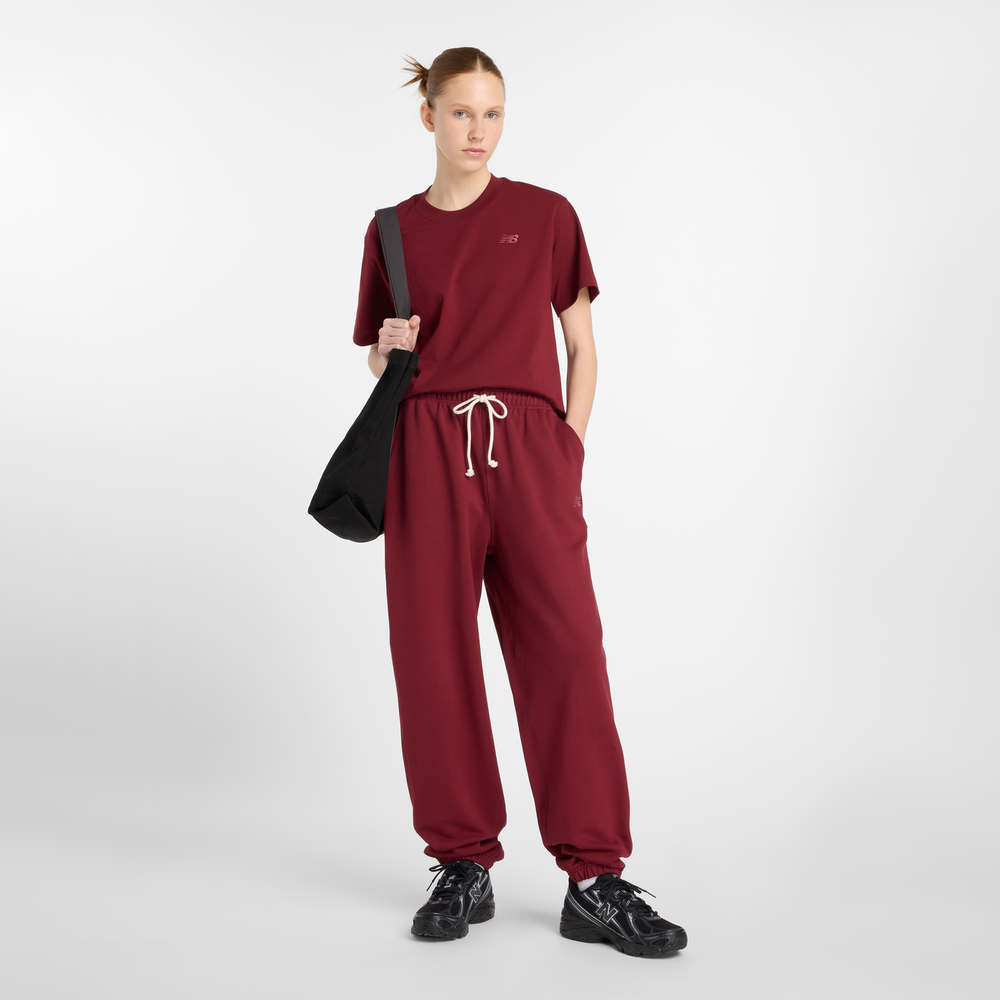 Spodnie damskie New Balance WP41513MHB – bordowe