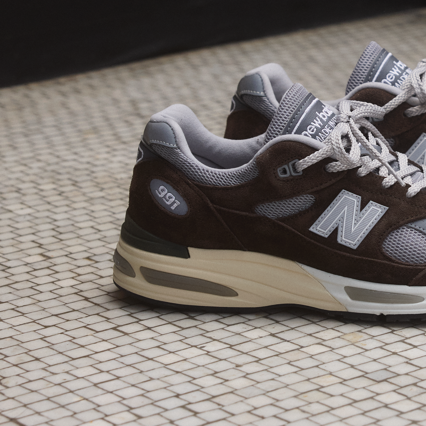 Buty męskie New Balance U991BG2 – brązowe