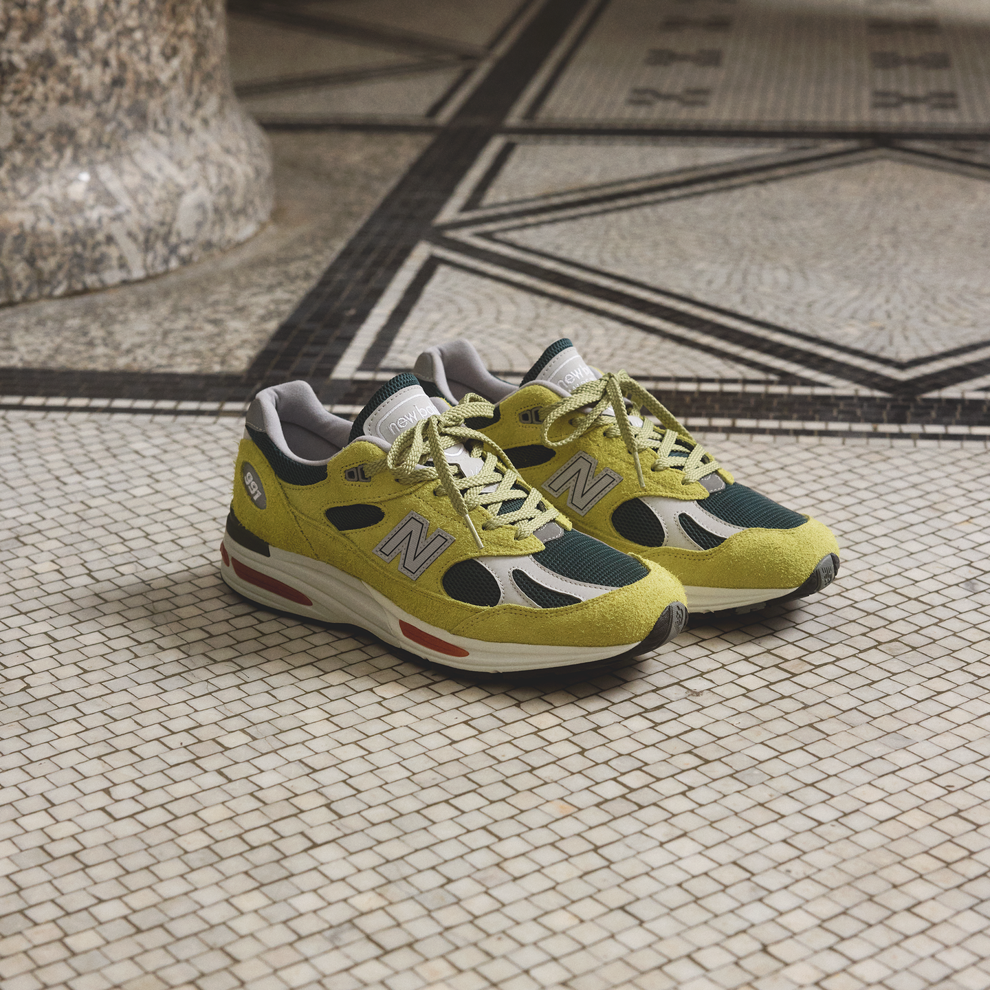 Buty unisex New Balance U991GT2 – zielone