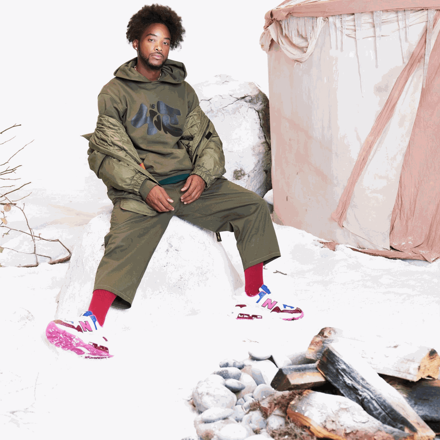New Balance X Salehe Bembury YURT MS574YSA – białe