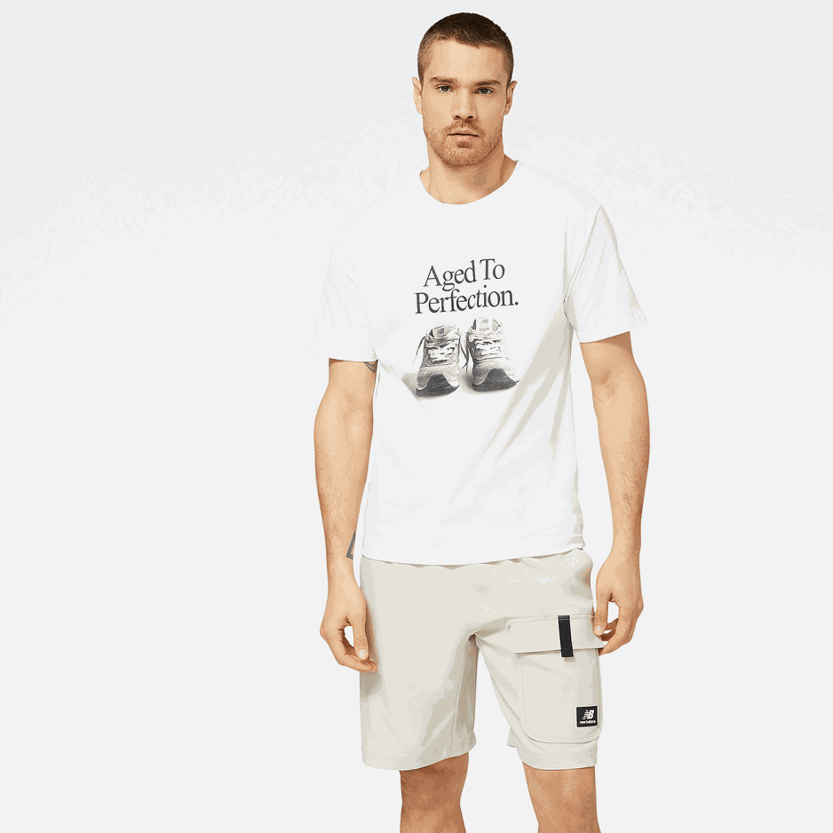 Koszulka męska New Balance MT23569WT – biała