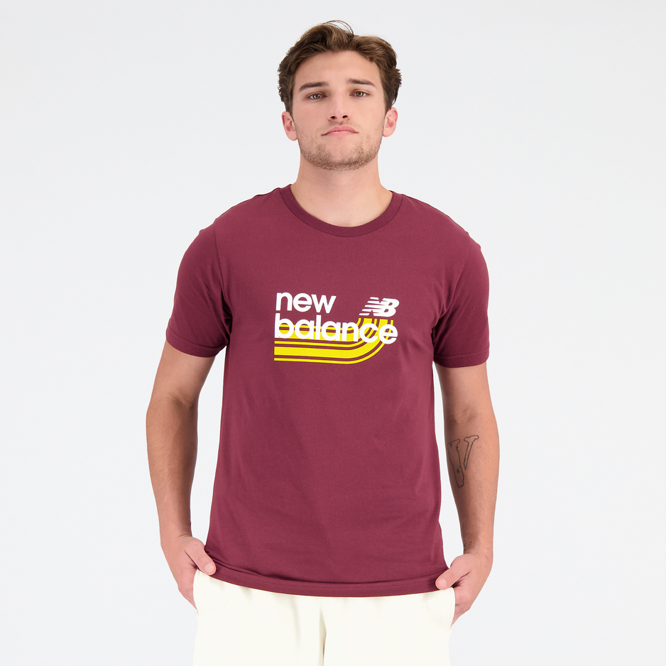 Koszulka męska New Balance MT31908BG – bordowa