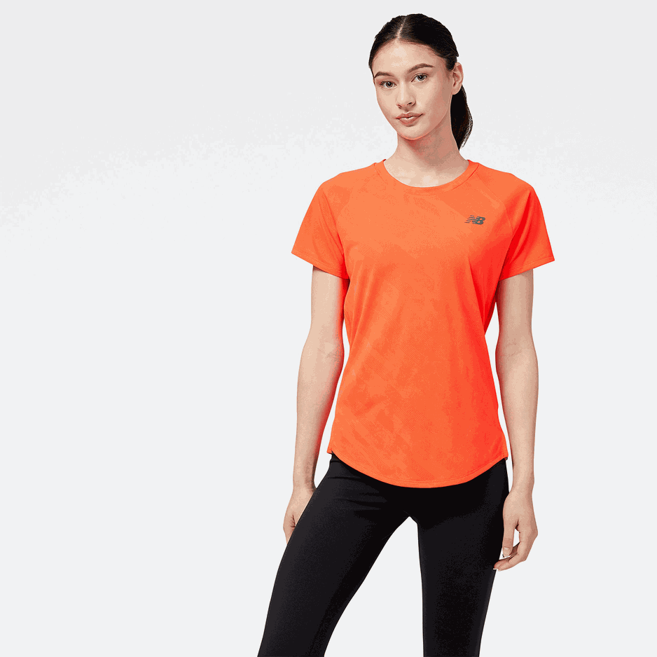 Koszulka damska New Balance WT23281ERE – pomarańczowa
