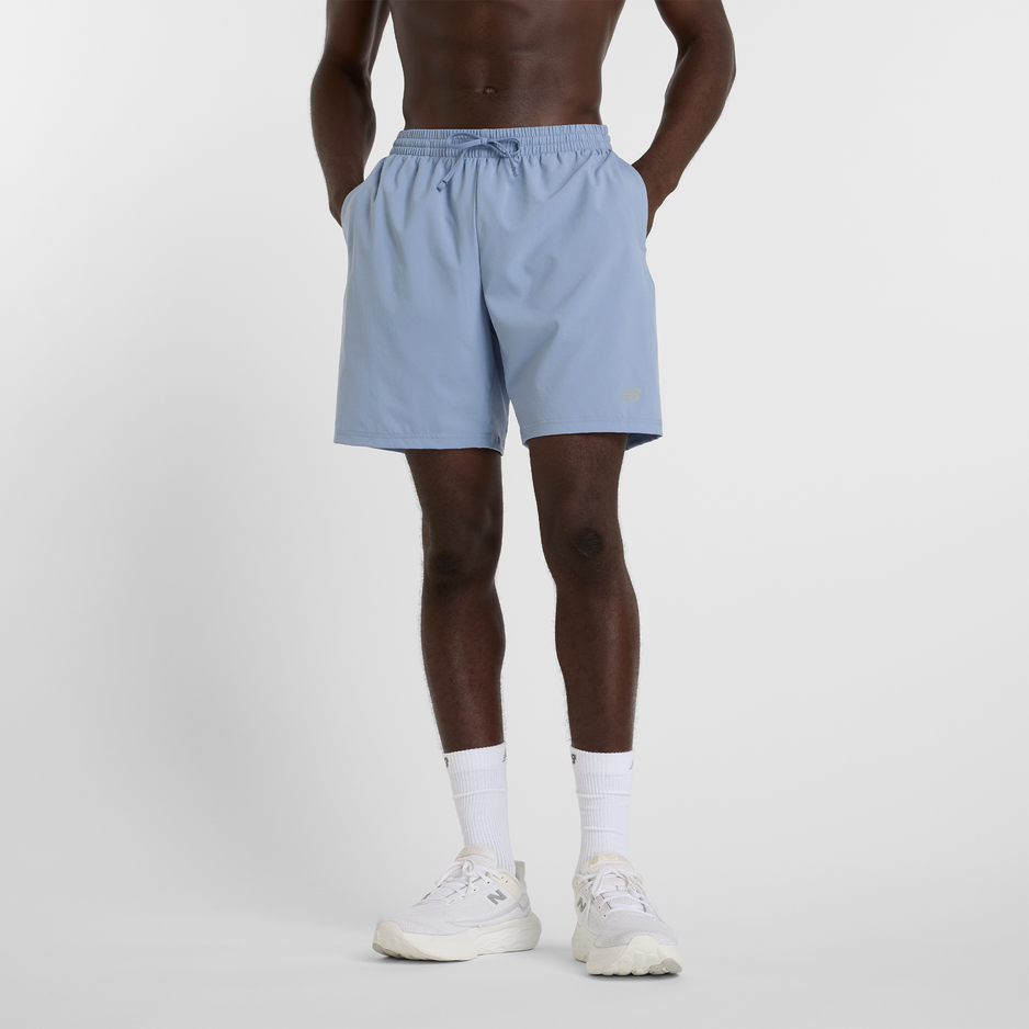 Spodenki męskie New Balance MS41232DUS – niebieskie