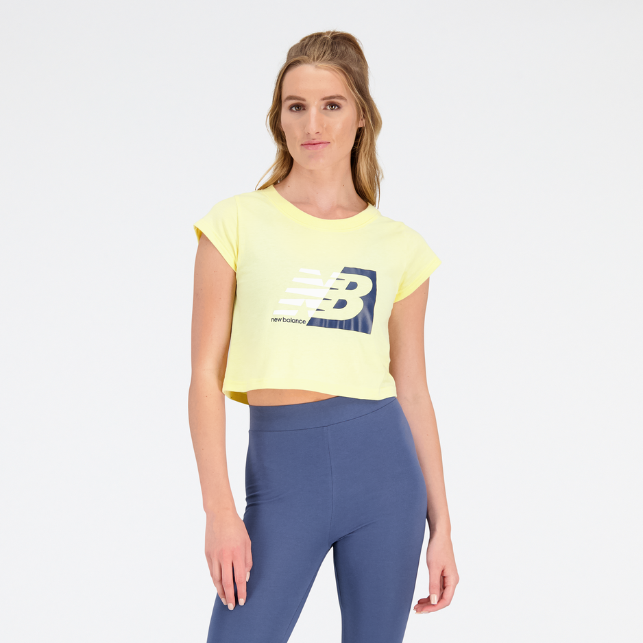 Koszulka damska New Balance WT31817MZ – żółta