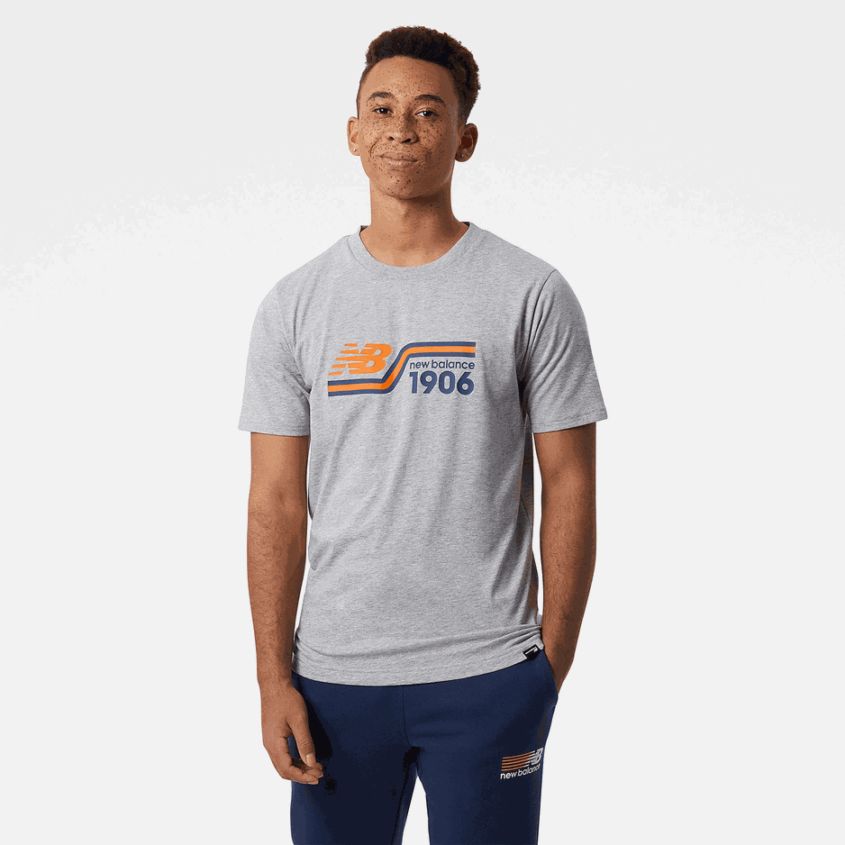 Koszulka męska New Balance MT23905AG – szara